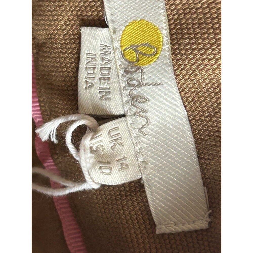 BODEN Women’s Size 10 Camel Brown Embroidered Mini Skirt NWT W/Pockets - Picture 11 of 15